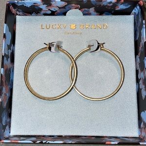 Lucky brand earrings- hoops